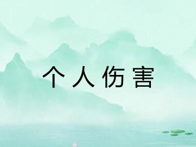 个人伤害