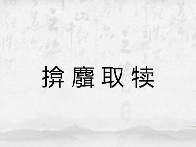 揜麛取犊