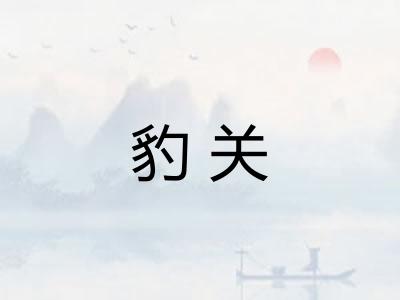 豹关