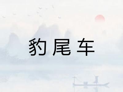 豹尾车