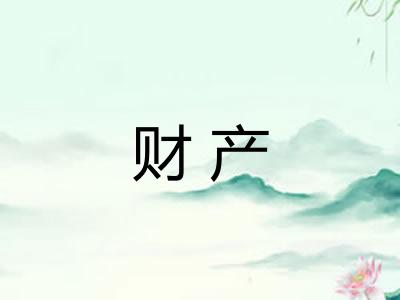 财产