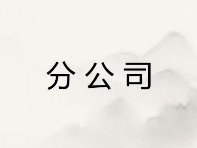分公司