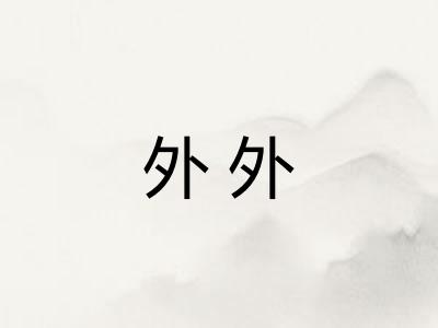外外 外外