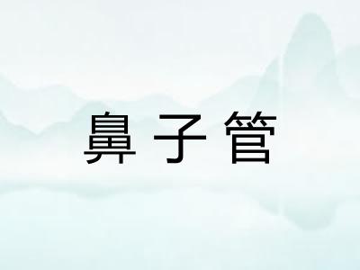 鼻子管