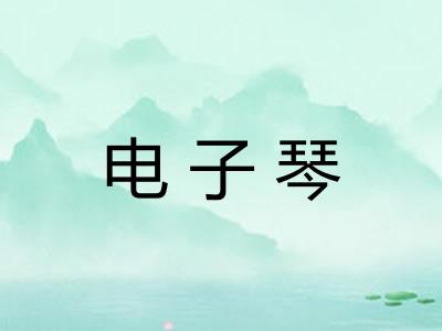 电子琴 电子琴
