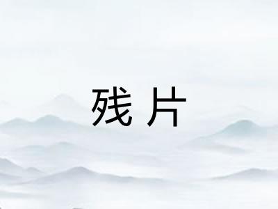 残片