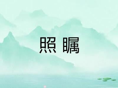 照瞩