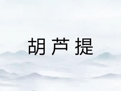 胡芦提 胡芦提