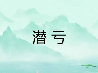 潜亏