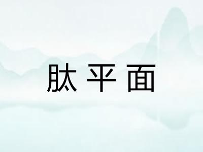 肽平面 肽平面