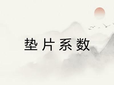 垫片系数