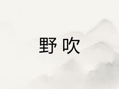 野吹