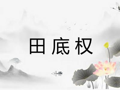 田底权
