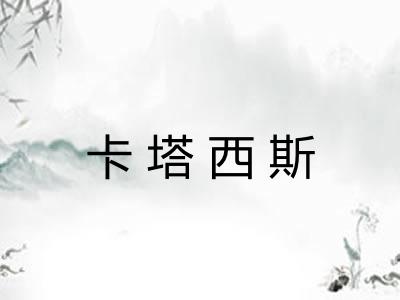 卡塔西斯 卡塔西斯