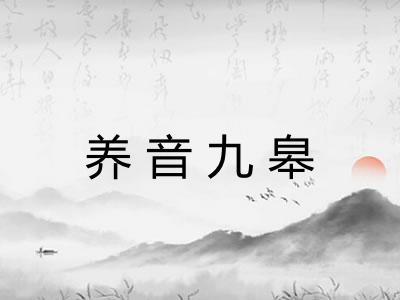 养音九皋