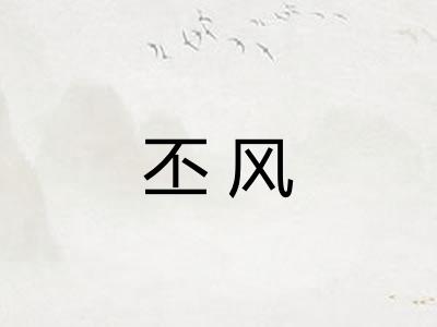 丕风