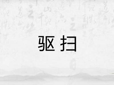 驱扫 驱扫