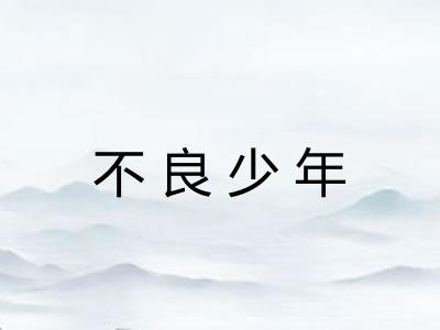 不良少年 不良少年
