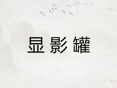 显影罐