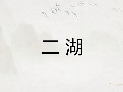 二湖