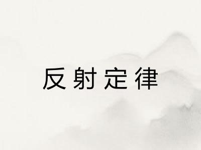 反射定律