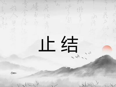 止结