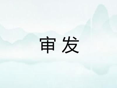 审发