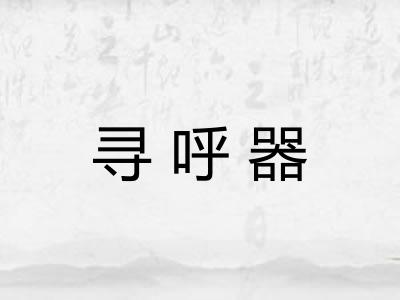 寻呼器