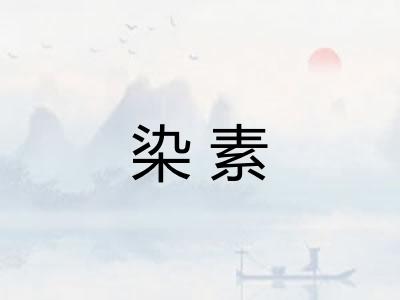 染素 染素