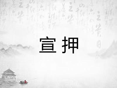 宣押