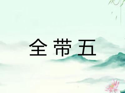 全带五