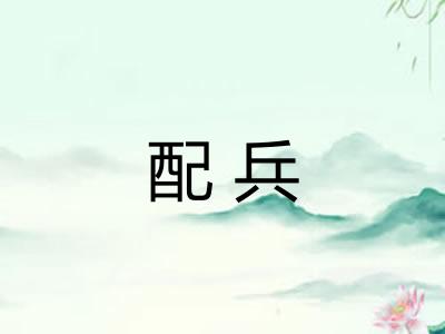 配兵