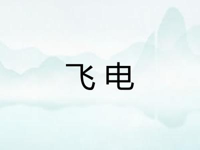 飞电