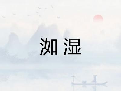 洳湿