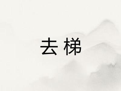 去梯