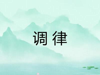 调律 调律
