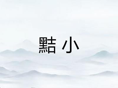黠小 黠小
