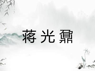 蒋光鼐