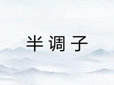 半调子