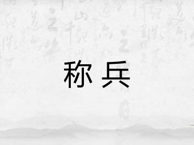 称兵