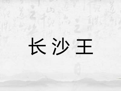 长沙王 长沙王
