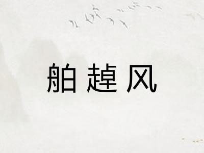 舶趠风