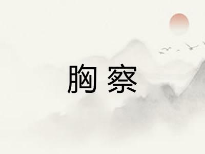 胸察