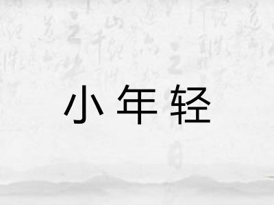 小年轻