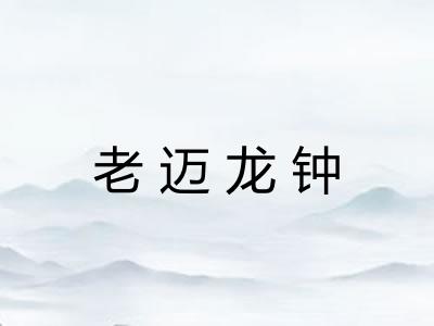 老迈龙钟 老迈龙钟
