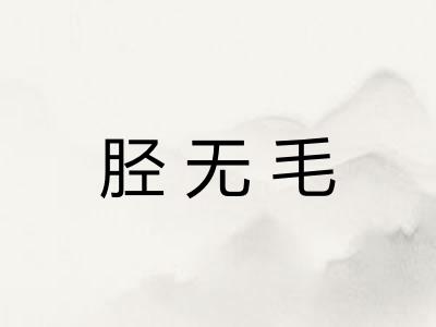 胫无毛