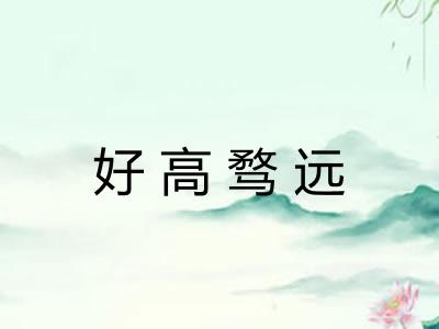 好高骛远