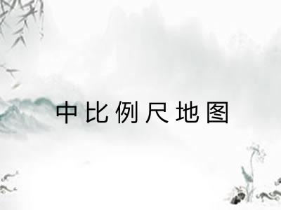 中比例尺地图