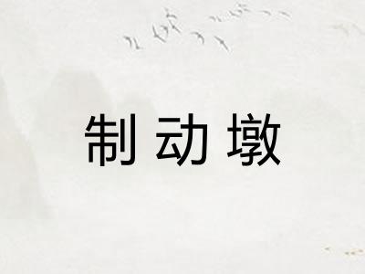 制动墩