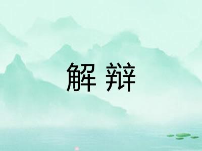解辩